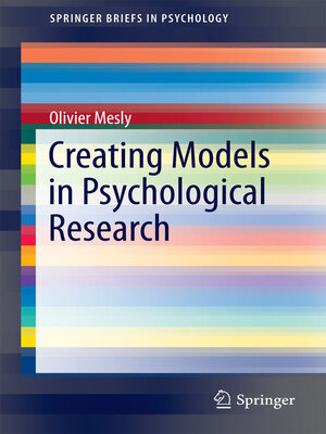cover image of Creating Models in Psychological Research